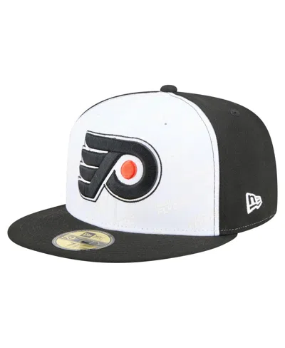 New Era Men's White/black Philadelphia Flyers Repeat Two-tone 59fifty Fitted Hat In Multi