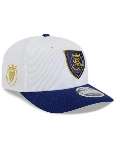 New Era Men's White/blue Real Salt Lake 2025 Jersey Hook 9seventy Stretch-snap Hat In White,blue