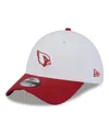 New Era Men's White/cardinal Arizona Cardinals 2025 Nfl Training Camp 39thirty Flex Hat