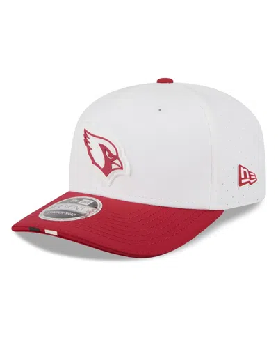 New Era Men's White/cardinal Arizona Cardinals 2025 Nfl Training Camp 9seventy Adjustable Hat In Multi
