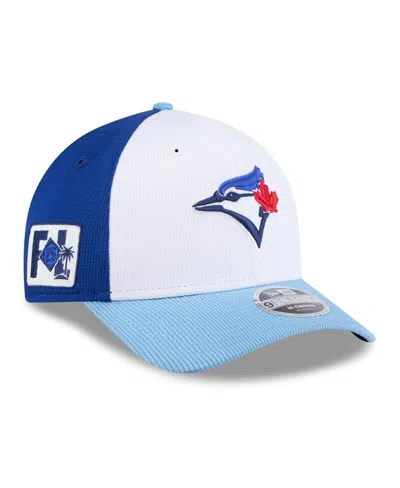 New Era Men's White/light Blue Toronto Blue Jays 2025 Spring Training 9forty Adjustable Hat In White,light Blue