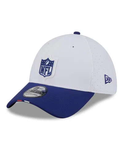 New Era Men's White/navy 2025 Nfl Training Camp 39thirty Flex Hat In Multi