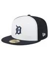 New Era Men's White/navy Detroit Tigers Repeat 59fifty Fitted Hat In Multi