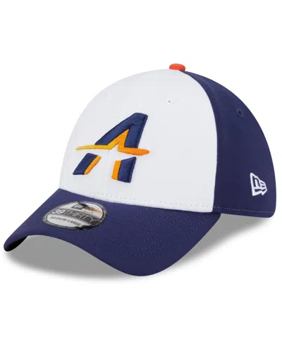 New Era Men's White/navy Houston Astros 2025 City Connect 39thirty Flex Hat In White,navy
