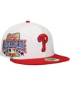 New Era Men's White/red Philadelphia Phillies Major Sidepatch 59fifty Fitted Hat In White,red