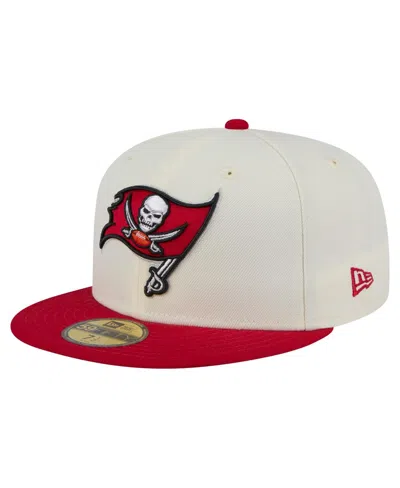New Era Men's White/red Tampa Bay Buccaneers Main 59fifty Fitted Hat In Multi