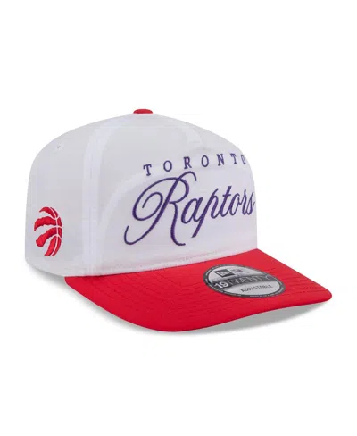 New Era Men's White/red Toronto Raptors 2025 Nba Draft On-stage Nylon ...