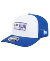 New Era Men's White/royal Florida Gators Perforated Patched 9seventy Adjustable Hat In Blue