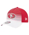 New Era Men's White/scarlet San Francisco 49ers Adventure Gradient 9forty M-crown A-frame Adjustable Hat In Multi