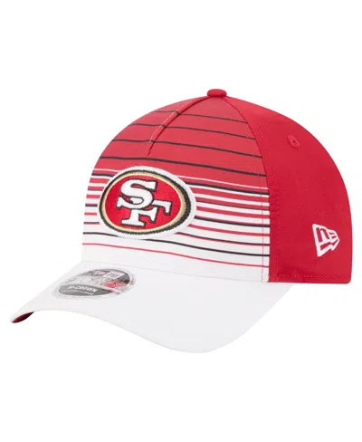 New Era Men's White/scarlet San Francisco 49ers Adventure Gradient 9forty M-crown A-frame Adjustable Hat In Multi