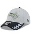 New Era Men's Wolf Gray Seattle Seahawks 2025 Rivalries Collection Fan Pack 39thirty Flex Hat In White