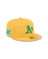 Shop New Era Men's Yellow Athletics 2025 Spring Training 59fifty Fitted Hat