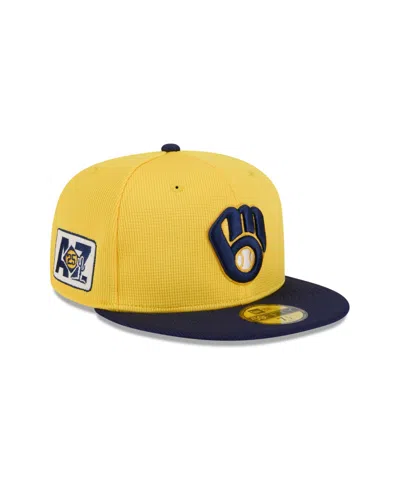 New Era Men's Yellow Milwaukee Brewers 2025 Spring Training 59fifty ...