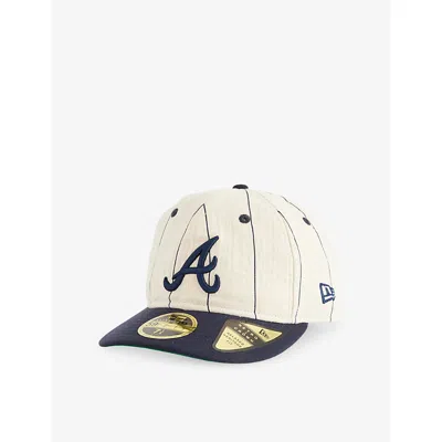 New Era Mens 59fifty Atlanta Braves Mlb Cotton Baseball Cap Navy