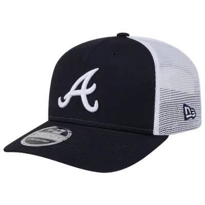 New Era Mens Atlanta Braves  Atlanta Braves Ctn Trucker Cap In Black