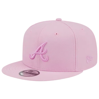 New Era Mens Atlanta Braves  Braves 9fifty Fresh Tonal Snapback In Pink/pink