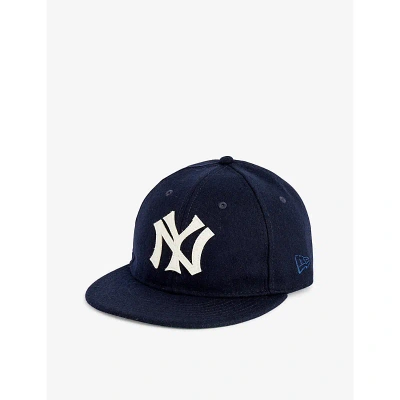 New Era Mens Black 9fifty New York Yankees Brand-embroidered Wool-blend Cap