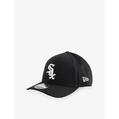 New Era Mens Black 9forty Chicago White Sox Mlb Side-script Cotton Baseball Cap