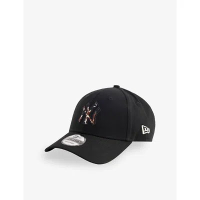 New Era Mens Black 9forty New York Yankees Cotton Baseball Cap