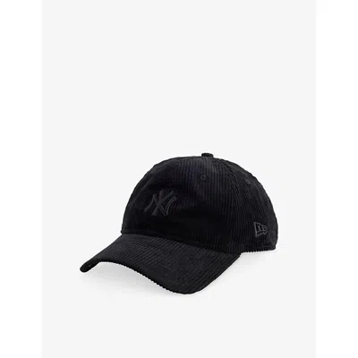 New Era Mens Black 9twenty New York Yankees Cord Cotton Baseball Cap