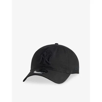 New Era Mens Black 9twenty New York Yankees League Essentials Cotton Cap