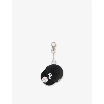 New Era Mens Black Chicago Sox Mlb Mini Baseball Cap Keychain