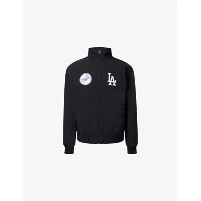 New Era Mens La Dodgers Mlb Woven Sports Jacket Black Xl