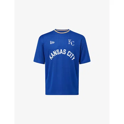 New Era Mens Blue Kansas City Royals Mlb Oversized Jersey T-shirt