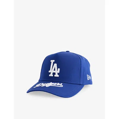 New Era Mens Blue La Dodgers Mlb 9forty E-frame Adjustable Cotton Cap