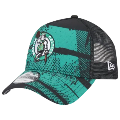 New Era Mens Boston Celtics  Celtics A Frame Otc Nba 24 Tip Off Hat In Black/green