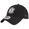 New Era Men's  Black Brooklyn Nets Team 2.0 9twenty Adjustable Hat In Black/black