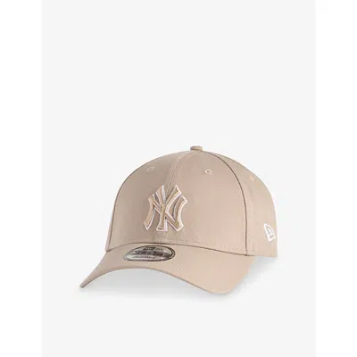 New Era Mens Brown 9forty New York Yankees Essential Cotton Baseball Cap