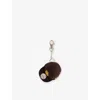 New Era Mens Brown Logo-embroidered Woven Key-chain In Brown
