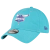 New Era Teal Charlotte Hornets Team 2.0 9twenty Adjustable Hat In Black/black