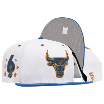 New Era Mens Chicago Bulls  Bulls Retro Hook 3 Wiz Snapback Hat In White/blue