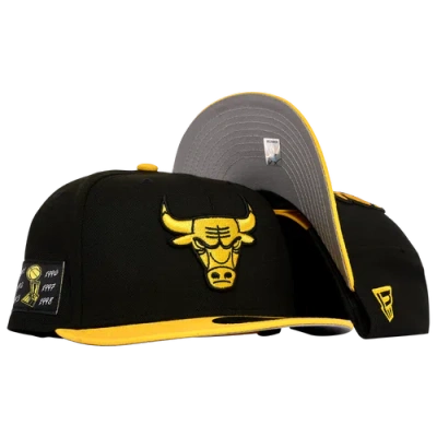 New Era Mens Chicago Bulls  Bulls Retro Hook 4 Thunder Snapback Hat In Black/yellow