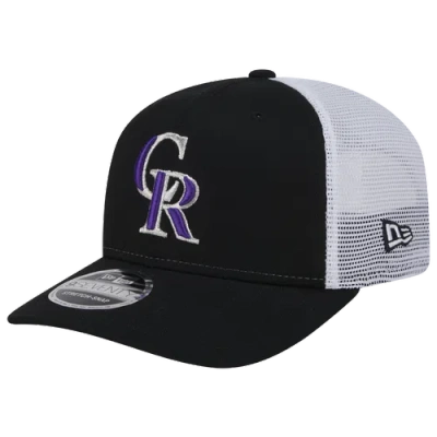 New Era Mens Colorado Rockies  Colorado Rockies Ctn Trucker Cap In Black