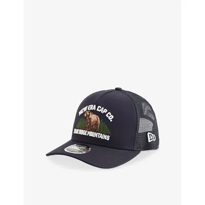 New Era Mens Dark Blue Blue Ridge Mountains Woven Trucker Cap