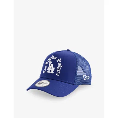 New Era Mens Dark Blue La Dodgers Cotton And Mesh Trucker Cap