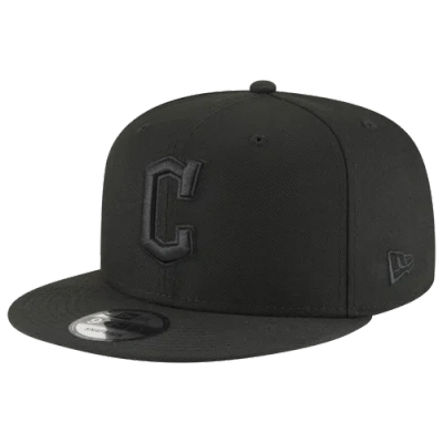 New Era Men's Detroit Tigers Black On Black 9fifty Snapback Hat In Black/white