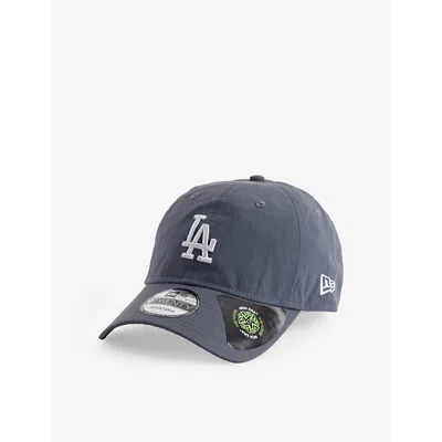New Era Mens  La Dodgers Embroidered Adjustable Nylon Cap In Dk Grey