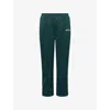 NEW ERA MENS GREEN LOGO-EMBROIDERED STRIPED WOVEN TRACK BOTTOMS XL
