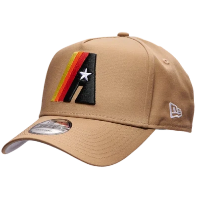 New Era Mens Houston Astros  Astros 9forty A Frame Cap In Khaki/white