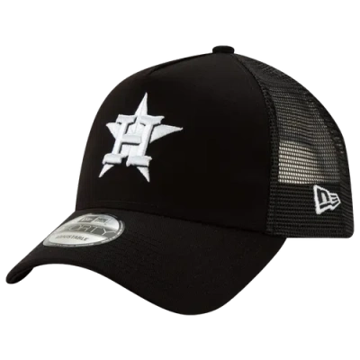 New Era Mens Houston Astros  Astros 9forty Trucker Cap In Black/white