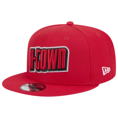 New Era Mens Houston Rockets  Rockets 2024 City Edition Alt 9fifty Cap In Red/multi