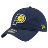 New Era Men's  Navy Indiana Pacers Team 2.0 9twenty Adjustable Hat In Black/black