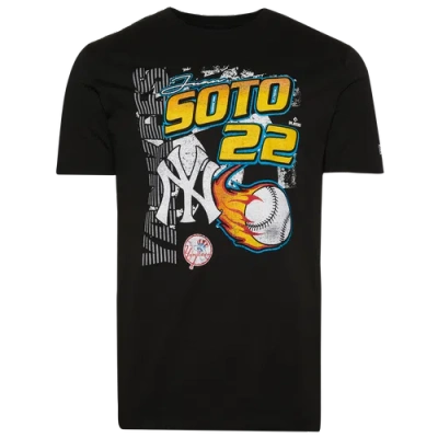 New Era Mens Juan Soto  Yankees Player T-shirt In Black/white