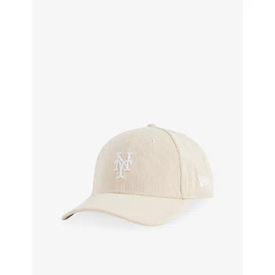 New Era Mens Light Beige 9forty Cord Los Angeles Dodgers Cotton Baseball Cap In Neutral