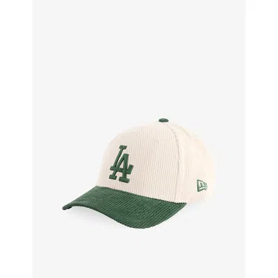 New Era Mens Light Beige 9forty La Dodgers Cotton-corduroy Cap In Multi