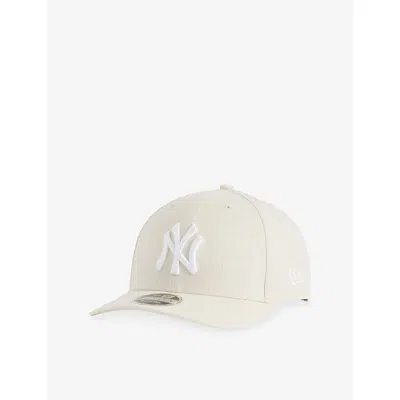 New Era Mens Light Beige 9forty New York Yankees Linen-blend Baseball Cap In Neutral